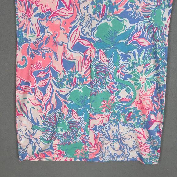 Lilly Pulitzer Dress Womens Medium Sophiletta UPF 50+  Blue Peri Resort Preppy - Picture 11 of 15